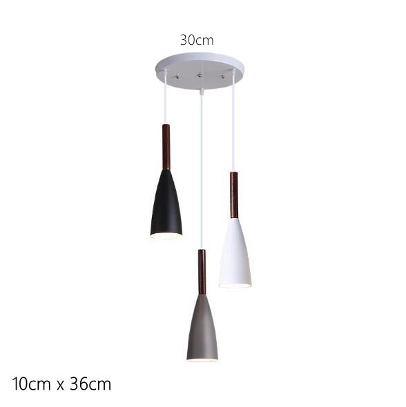 Lámpara colgante moderna para cocina, lámpara colgante para comedor, cocina, accesorio de iluminación, decoración para loft, lámpara de madera, luminaria, brillo