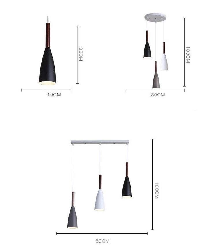Modern Pendant Light Kitchen Hanging Lamp Dining Room Kitchen Lighting Fixture Loft Decor Wood Lamp Luminaire Lustre
