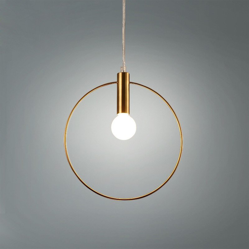Modern Pendant Light Pendant Lamp Single Ring Hanglamp Arts Decoration Lighting For Lobby Dining Room Suspension E14 Lights