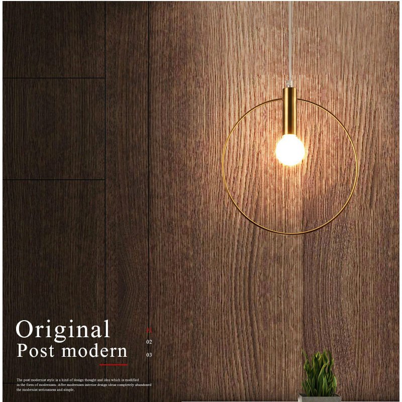 Modern Pendant Light Pendant Lamp Single Ring Hanglamp Arts Decoration Lighting For Lobby Dining Room Suspension E14 Lights