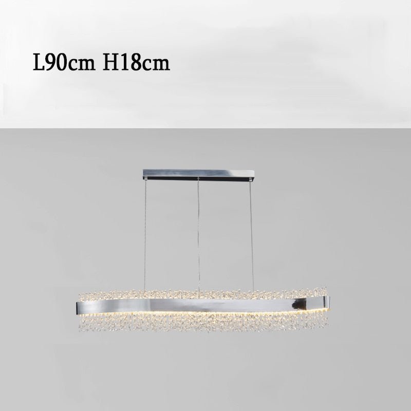 Modern S Shape Crystal Chandelier Lighting Dining Room Kitchen Island