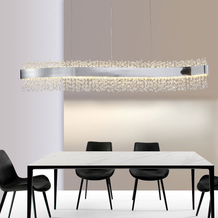 Modern S Shape Crystal Chandelier Lighting Dining Room Kitchen Island