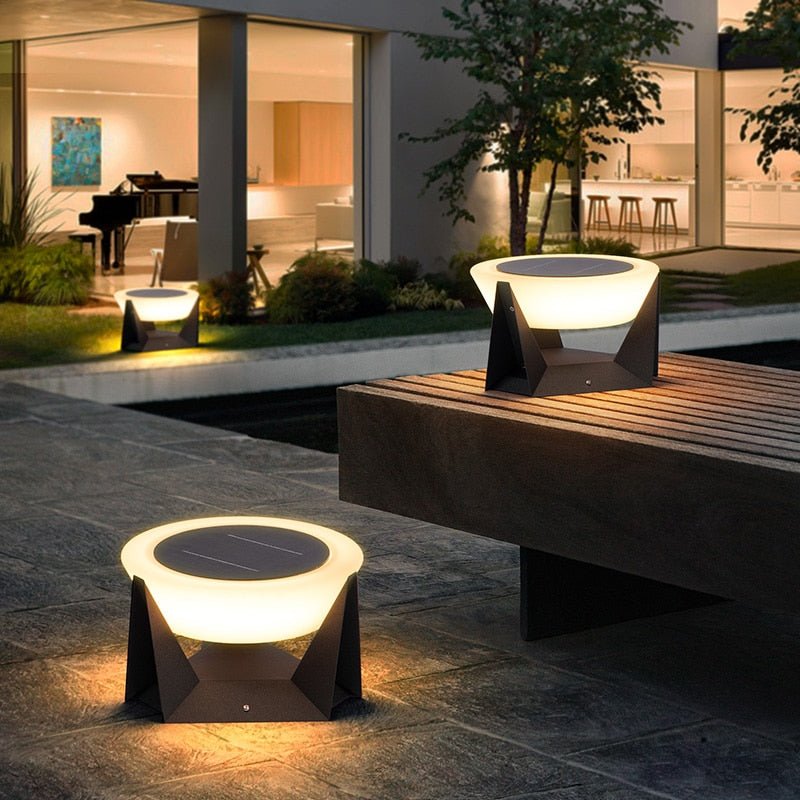 Luz solar moderna para jardín, lámpara de césped, luz solar Led, lámpara de calle al aire libre, impermeable, IP65, luz de paisaje, decoración de jardín