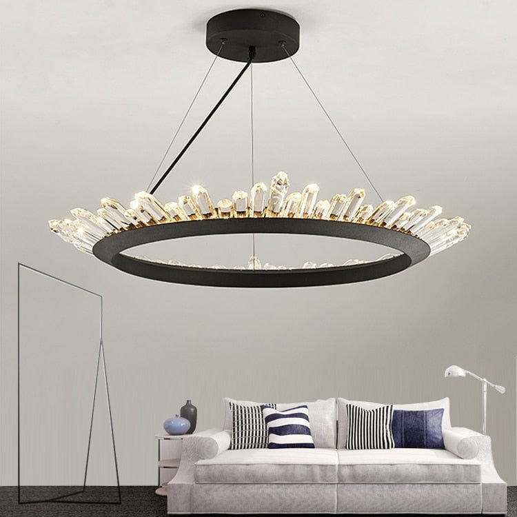 New Brief Design Crystal Chandelier Modern Lighting For Living Room Dining Room Lustre Crystal Lampadari LED Light