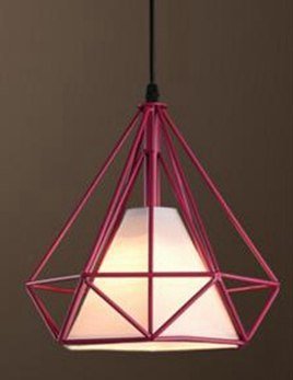 Luces colgantes, moderno y colorido Birdcage LED Luz de cocina Isla de cocina Lámpara colgante Marco Lámpara colgante Accesorio de iluminación