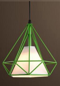 Luces colgantes, moderno y colorido Birdcage LED Luz de cocina Isla de cocina Lámpara colgante Marco Lámpara colgante Accesorio de iluminación