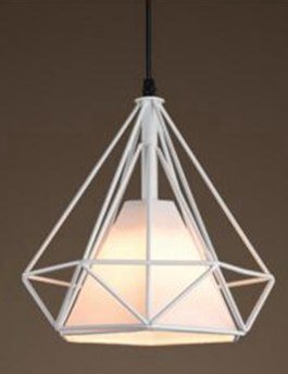 Luces colgantes, moderno y colorido Birdcage LED Luz de cocina Isla de cocina Lámpara colgante Marco Lámpara colgante Accesorio de iluminación
