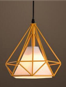 Luces colgantes, moderno y colorido Birdcage LED Luz de cocina Isla de cocina Lámpara colgante Marco Lámpara colgante Accesorio de iluminación
