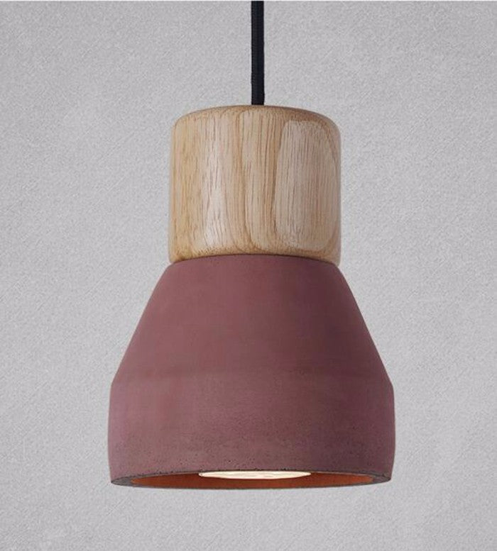 Modern Fashion Ceiling Pendant Lights Home Lighting Fixture, Wood Cement Hanging Lamp For Kitchen Dining Room