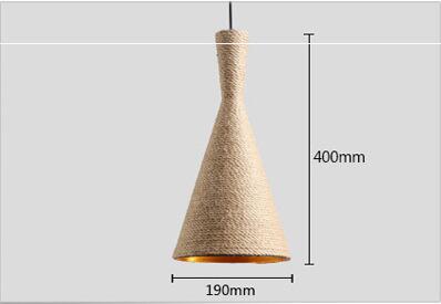 Set Of 3 Pendant Light Lamp Shade Retro Nordic Hemp Rope Loft Home Industrial Lighting For Kitchen Island Dining Room