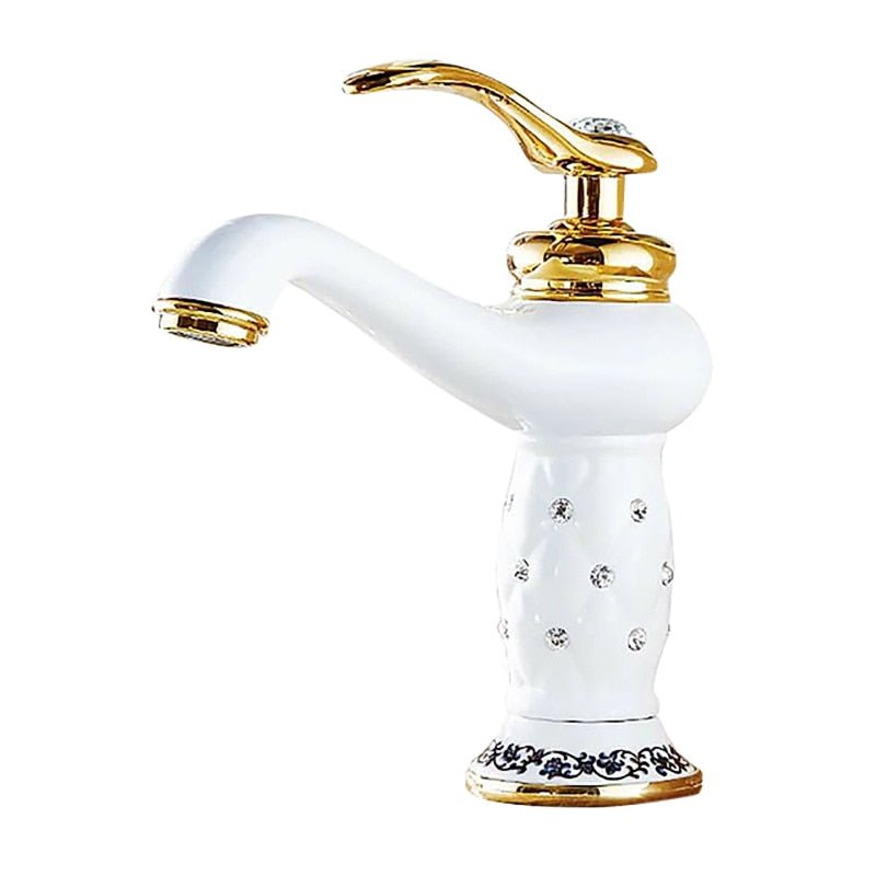 Single Handle Antique Bronze Finish Bathroom Faucet Brass Basin Sink Solid Brass Faucets  Water Mixer Taps Bath Crane