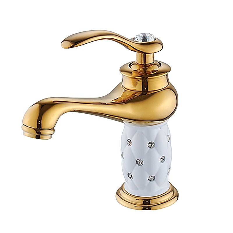 Single Handle Antique Bronze Finish Bathroom Faucet Brass Basin Sink Solid Brass Faucets  Water Mixer Taps Bath Crane