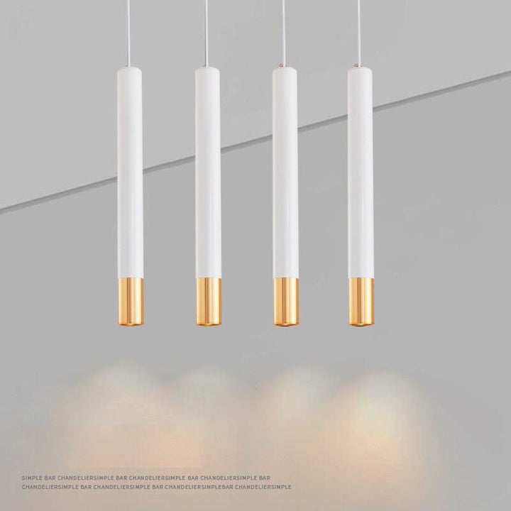 Un solo cabezal largo tubo colgante luces para bar restaurante escalera cocina isla Droplight LED