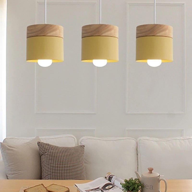 Wooden Nordic Simplicity LED E27 Pendant light Modern Hanging Lights