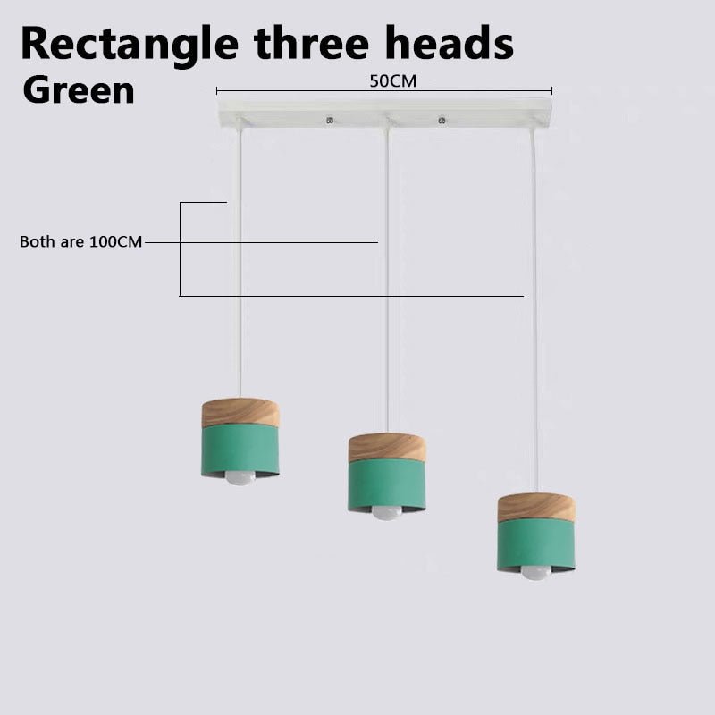 Wooden Nordic Simplicity LED E27 Pendant light Modern Hanging Lights