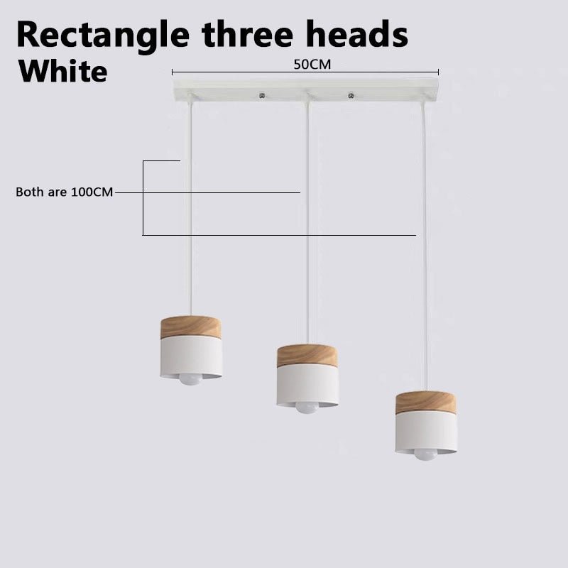 Wooden Nordic Simplicity LED E27 Pendant light Modern Hanging Lights