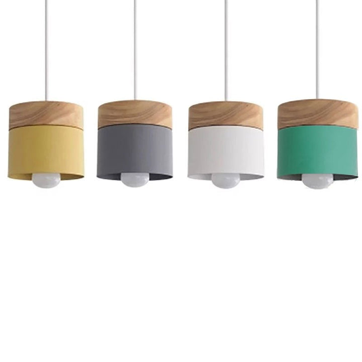 Wooden Nordic Simplicity LED E27 Pendant light Modern Hanging Lights